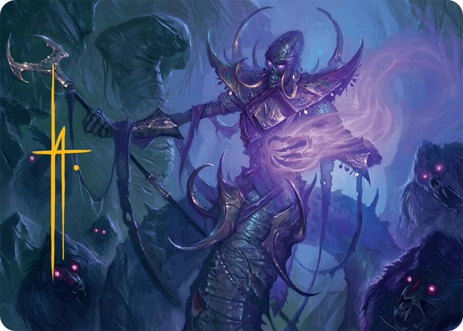 Sidisi, Regent of the Mire Art Card (14/54) (Gold-Stamped Signature) [Tarkir: Dragonstorm Art Series] | Galaxy Games LLC