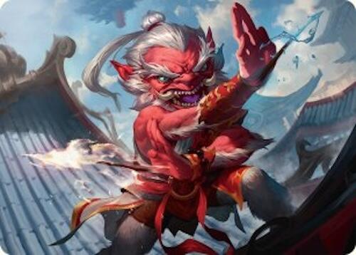 Devoted Duelist Art Card (15/54) [Tarkir: Dragonstorm Art Series] | Galaxy Games LLC