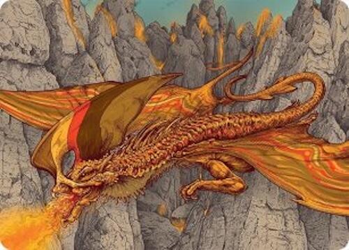 Magmatic Hellkite Art Card (34/54) [Tarkir: Dragonstorm Art Series] | Galaxy Games LLC