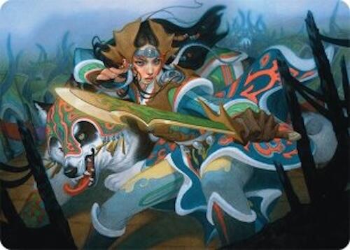 Eshki Dragonclaw Art Card (23/54) [Tarkir: Dragonstorm Art Series] | Galaxy Games LLC