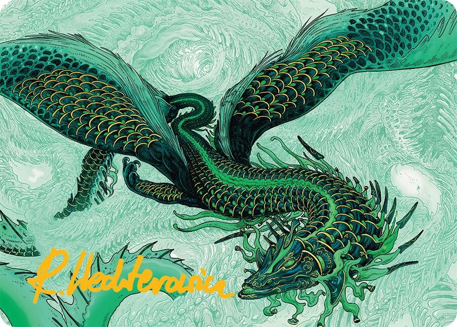 Teval, Arbiter of Virtue Art Card (38/54) (Gold-Stamped Signature) [Tarkir: Dragonstorm Art Series] | Galaxy Games LLC