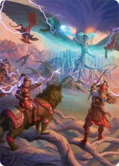 All-Out Assault Art Card (50/54) [Tarkir: Dragonstorm Art Series] | Galaxy Games LLC