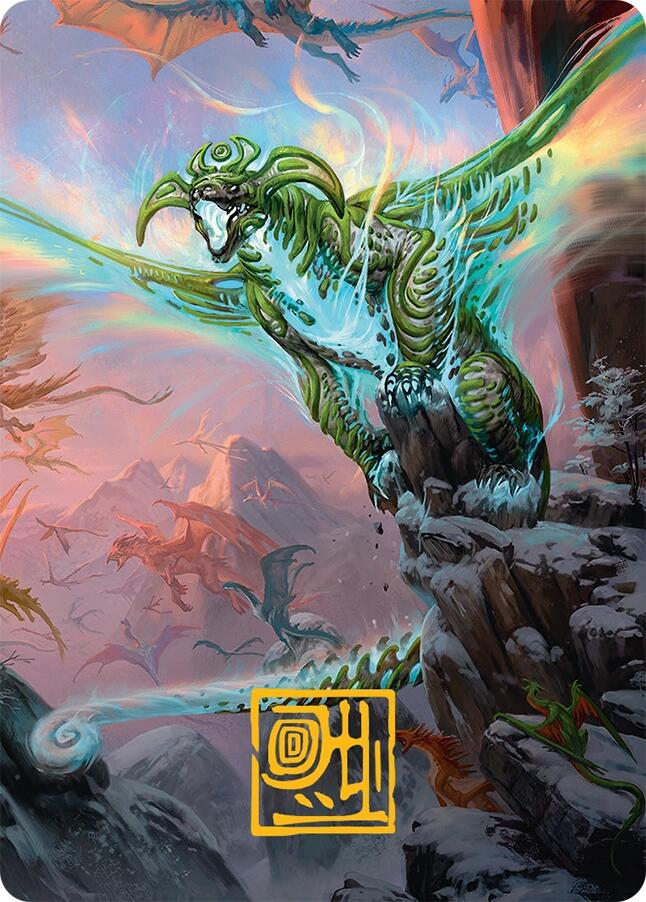 Ureni of the Unwritten Art Card (51/54) (Gold-Stamped Signature) [Tarkir: Dragonstorm Art Series] | Galaxy Games LLC