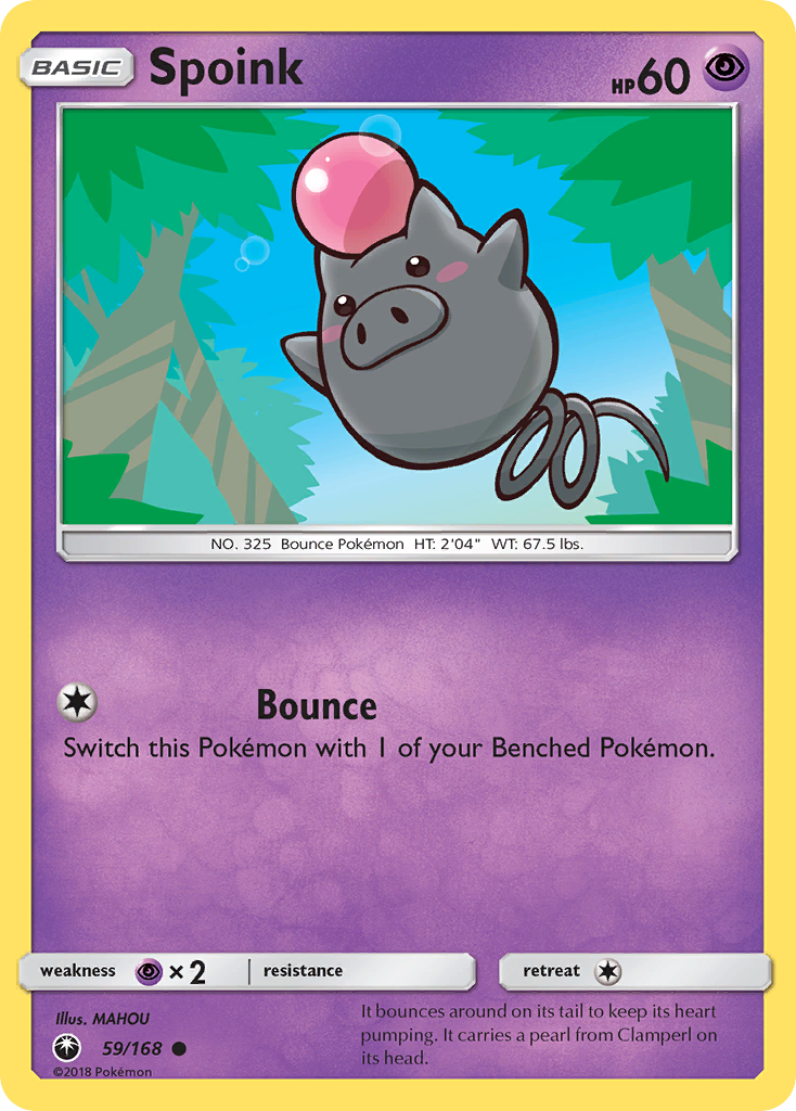 Spoink (59/168) [Sun & Moon: Celestial Storm] | Galaxy Games LLC