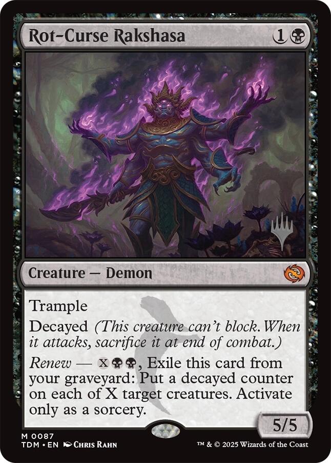 Rot-Curse Rakshasa [Tarkir: Dragonstorm Promos] | Galaxy Games LLC