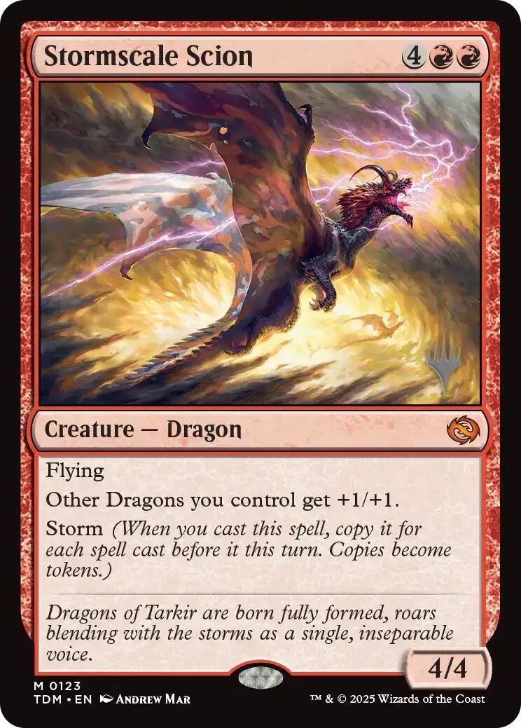 Stormscale Scion [Tarkir: Dragonstorm Promos] | Galaxy Games LLC