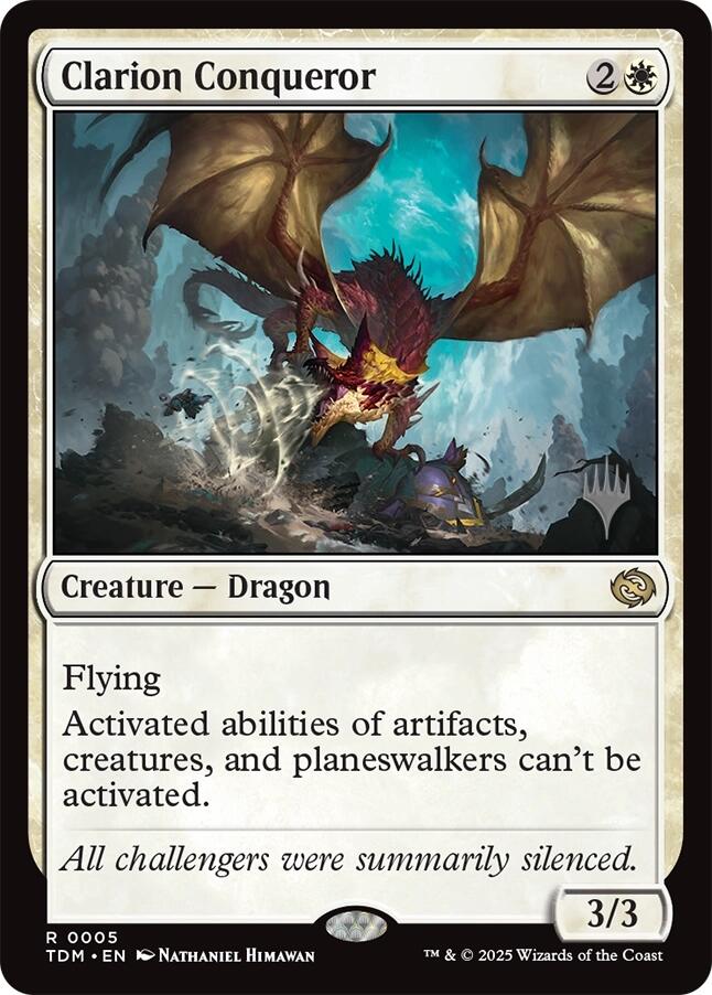 Clarion Conqueror [Tarkir: Dragonstorm Promos] | Galaxy Games LLC