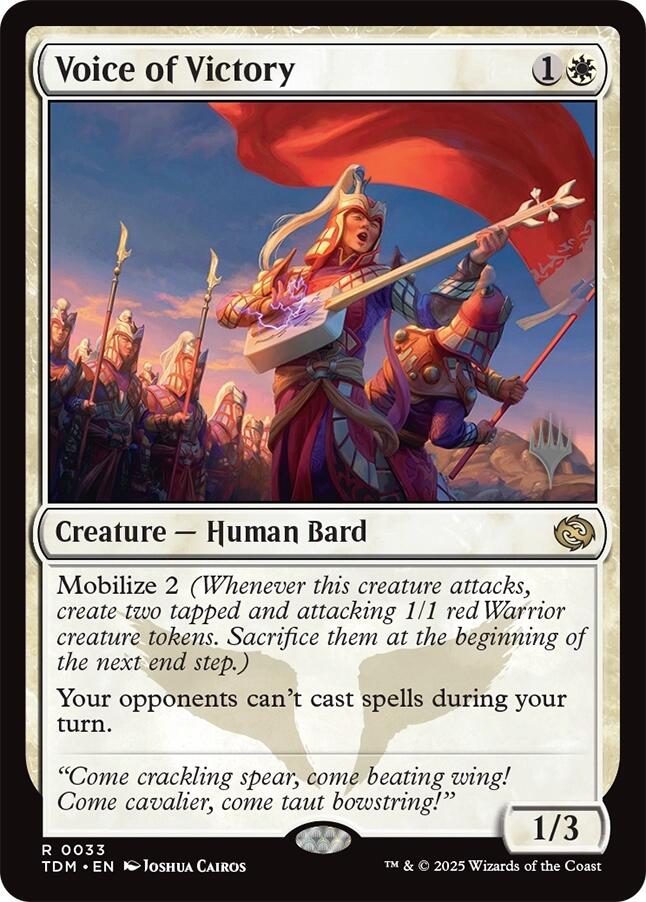 Voice of Victory [Tarkir: Dragonstorm Promos] | Galaxy Games LLC