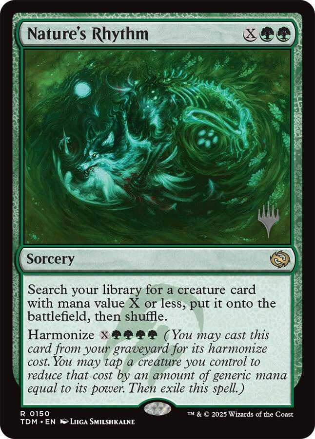 Nature's Rhythm [Tarkir: Dragonstorm Promos] | Galaxy Games LLC