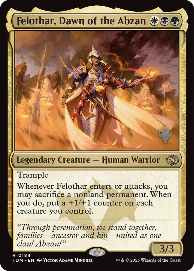 Felothar, Dawn of the Abzan [Tarkir: Dragonstorm Promos] | Galaxy Games LLC