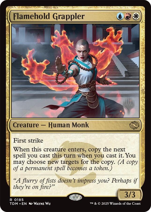 Flamehold Grappler [Tarkir: Dragonstorm Promos] | Galaxy Games LLC