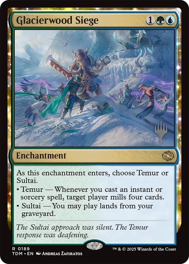Glacierwood Siege [Tarkir: Dragonstorm Promos] | Galaxy Games LLC