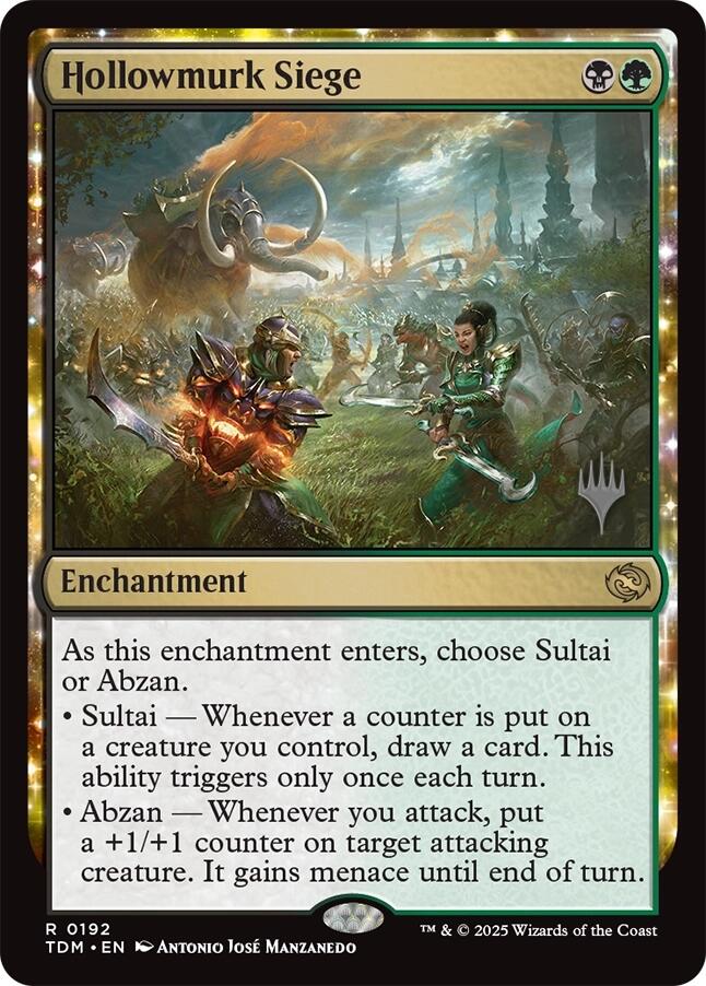 Hollowmurk Siege [Tarkir: Dragonstorm Promos] | Galaxy Games LLC