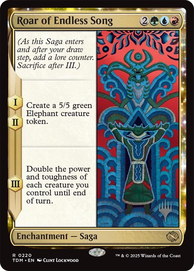 Roar of Endless Song [Tarkir: Dragonstorm Promos] | Galaxy Games LLC