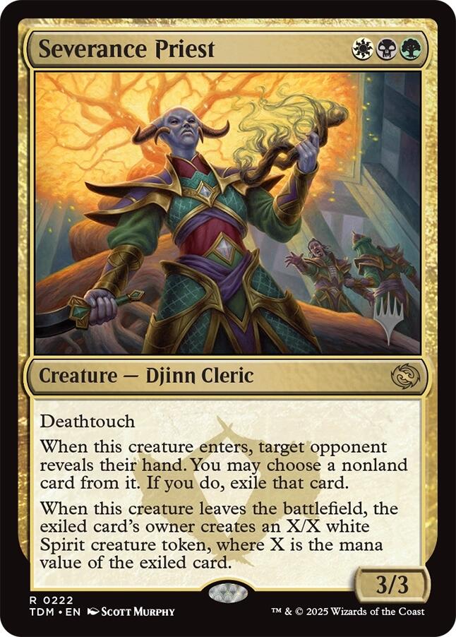 Severance Priest [Tarkir: Dragonstorm Promos] | Galaxy Games LLC