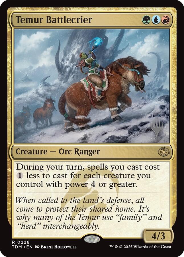 Temur Battlecrier [Tarkir: Dragonstorm Promos] | Galaxy Games LLC