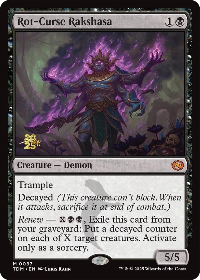 Rot-Curse Rakshasa [Tarkir: Dragonstorm Prerelease Promos] | Galaxy Games LLC