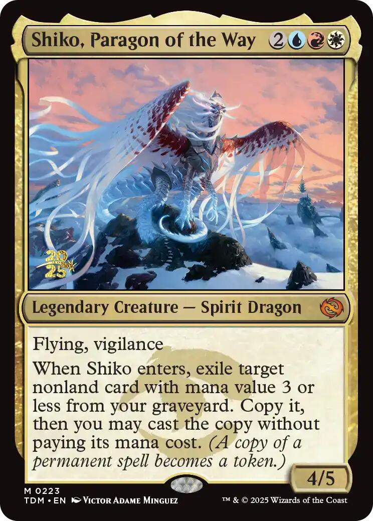 Shiko, Paragon of the Way [Tarkir: Dragonstorm Prerelease Cards] | Galaxy Games LLC
