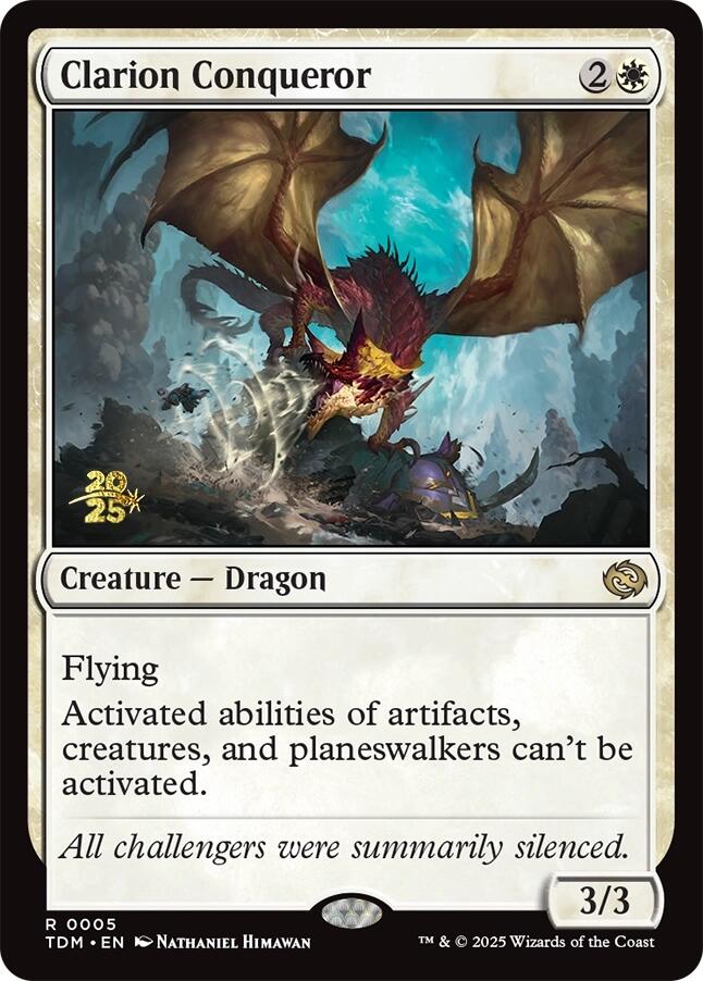 Clarion Conqueror [Tarkir: Dragonstorm Prerelease Promos] | Galaxy Games LLC