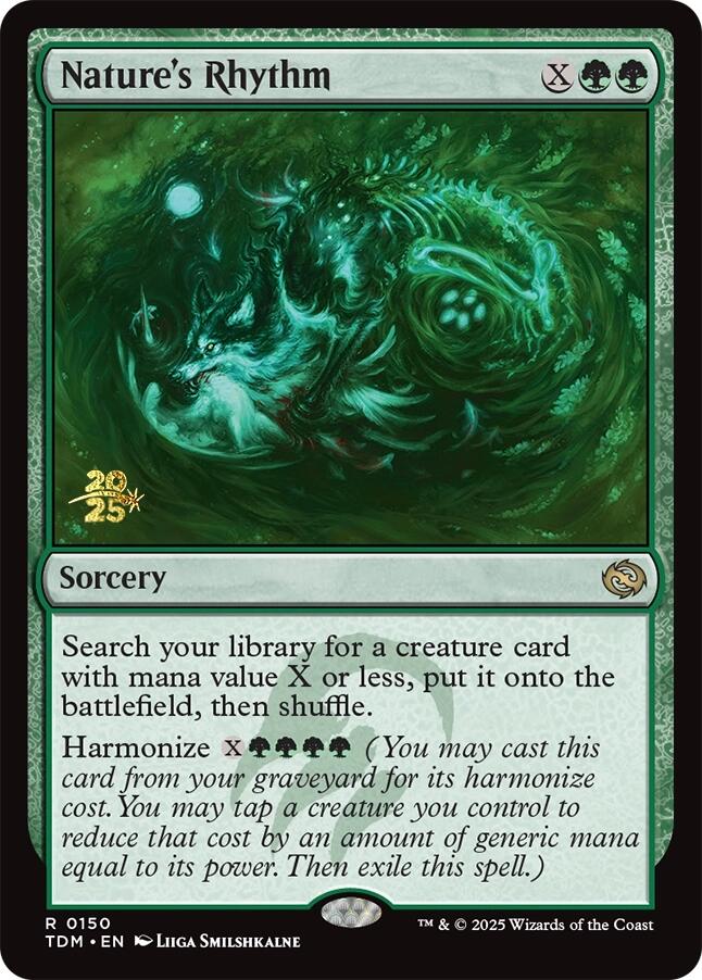 Nature's Rhythm [Tarkir: Dragonstorm Prerelease Promos] | Galaxy Games LLC
