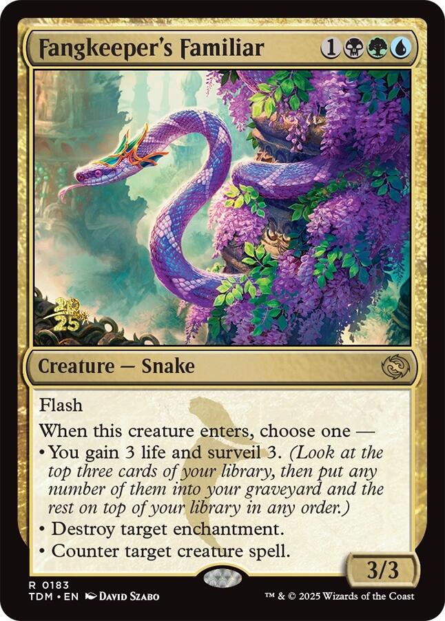 Fangkeeper's Familiar [Tarkir: Dragonstorm Prerelease Promos] | Galaxy Games LLC