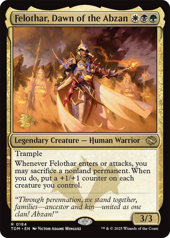 Felothar, Dawn of the Abzan [Tarkir: Dragonstorm Prerelease Cards] | Galaxy Games LLC
