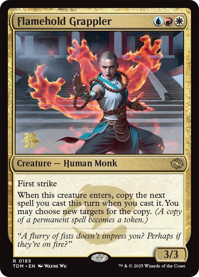 Flamehold Grappler [Tarkir: Dragonstorm Prerelease Promos] | Galaxy Games LLC