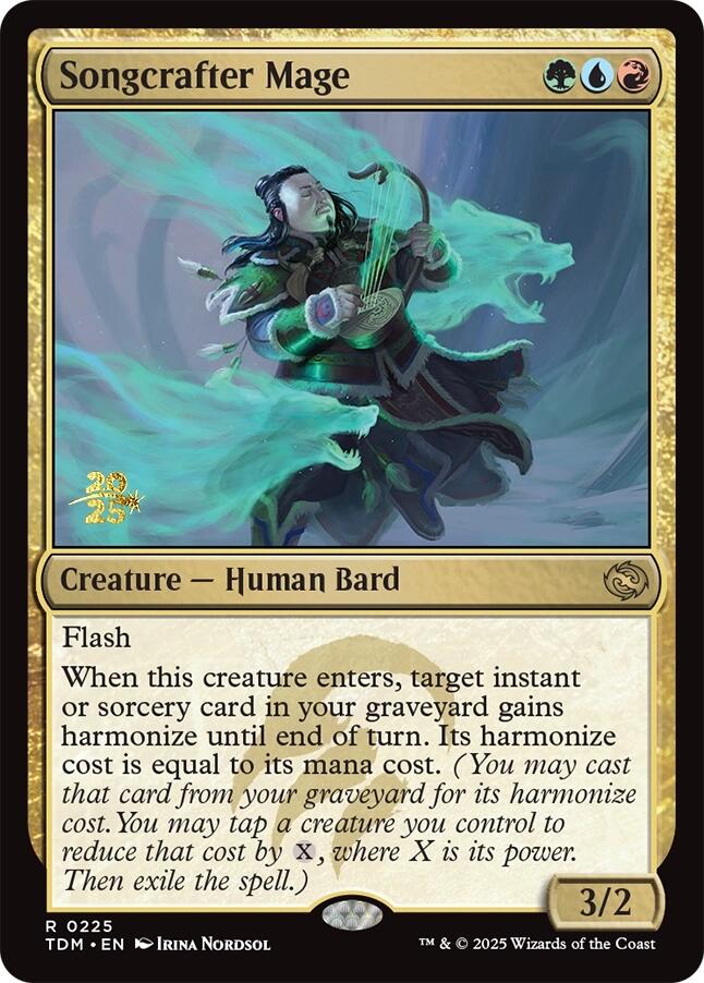 Songcrafter Mage [Tarkir: Dragonstorm Prerelease Promos] | Galaxy Games LLC