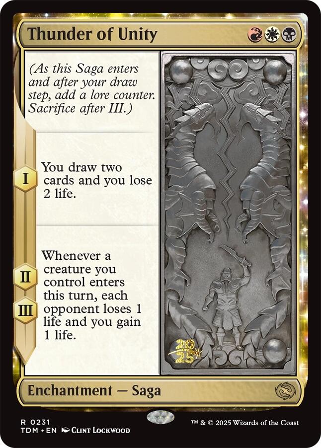 Thunder of Unity [Tarkir: Dragonstorm Prerelease Promos] | Galaxy Games LLC