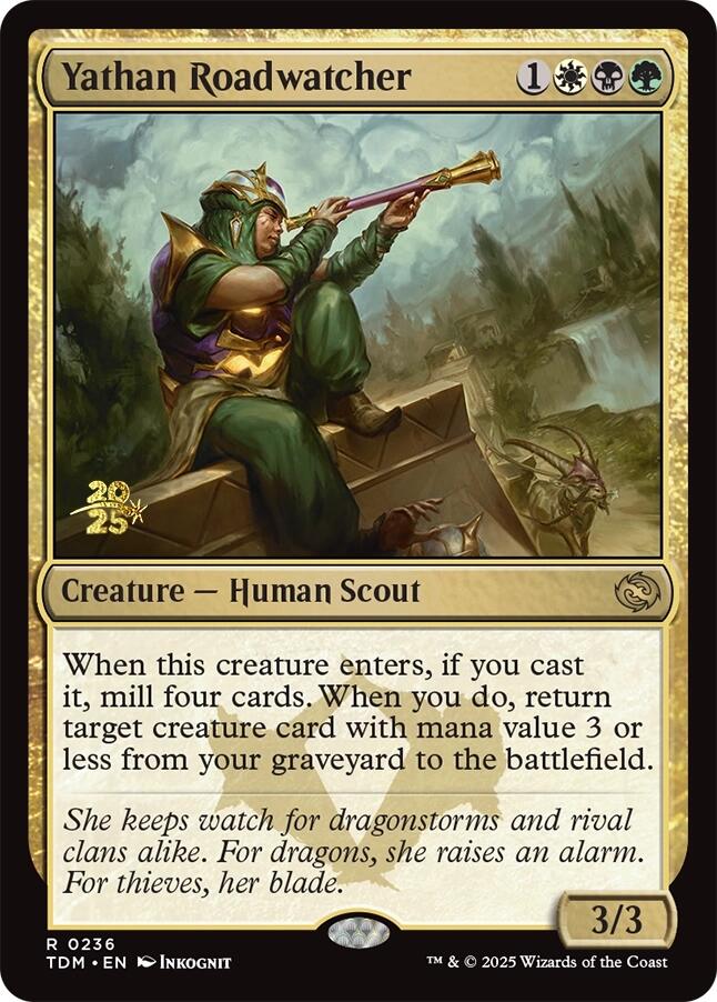 Yathan Roadwatcher [Tarkir: Dragonstorm Prerelease Promos] | Galaxy Games LLC