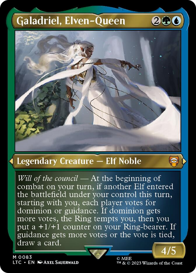 Galadriel, Elven-Queen (Display Commander) [The Lord of the Rings: Tales of Middle-Earth Commander] | Galaxy Games LLC