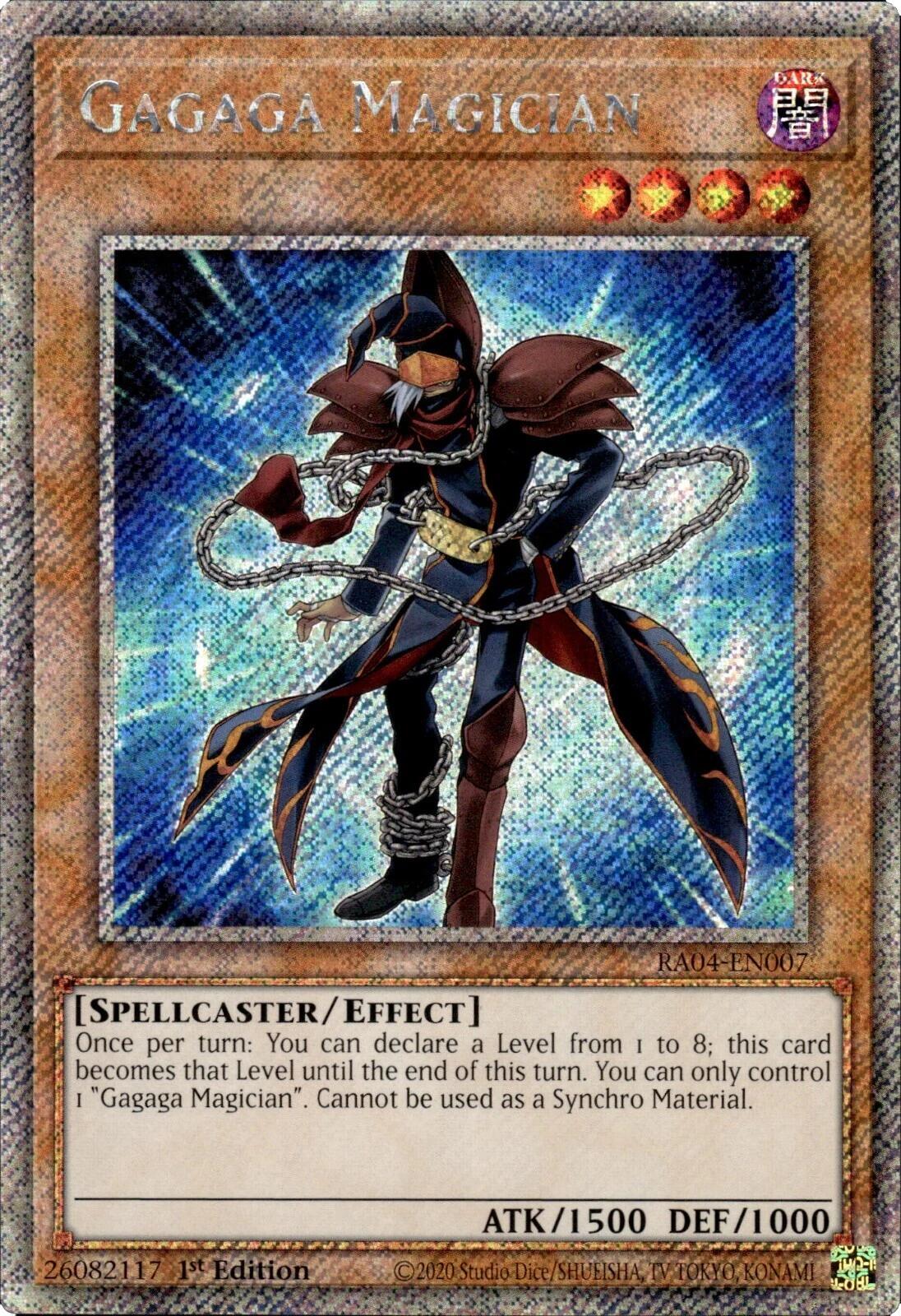 Gagaga Magician [RA04-EN007] Platinum Secret Rare | Galaxy Games LLC