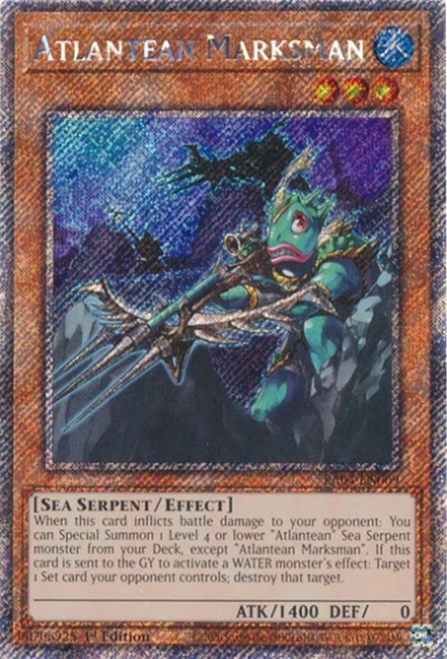 Atlantean Marksman [RA04-EN009] Platinum Secret Rare | Galaxy Games LLC
