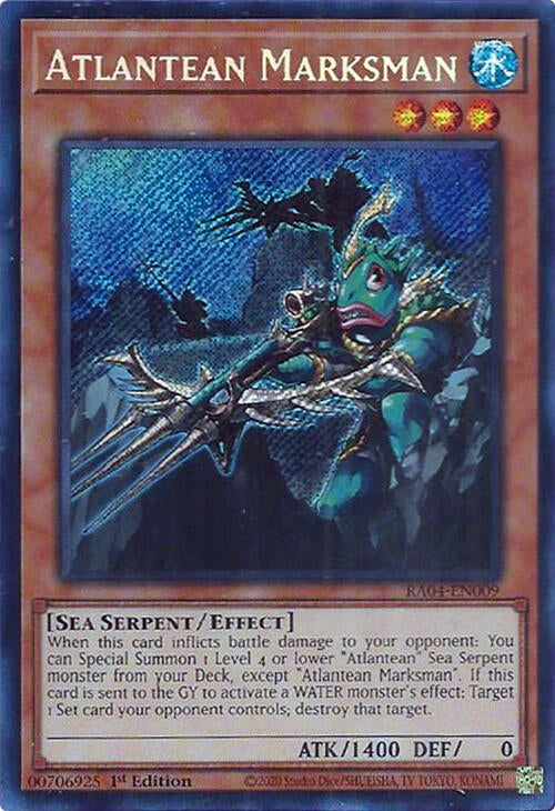 Atlantean Marksman [RA04-EN009] Secret Rare | Galaxy Games LLC