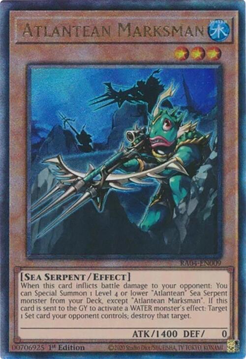 Atlantean Marksman [RA04-EN009] Prismatic Ultimate Rare | Galaxy Games LLC