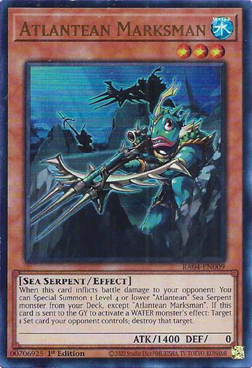 Atlantean Marksman [RA04-EN009] Ultra Rare | Galaxy Games LLC