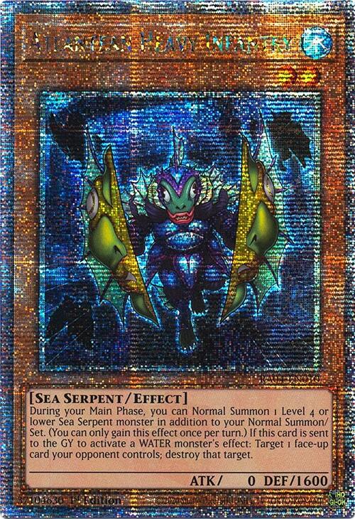 Atlantean Heavy Infantry [RA04-EN010] Quarter Century Secret Rare | Galaxy Games LLC