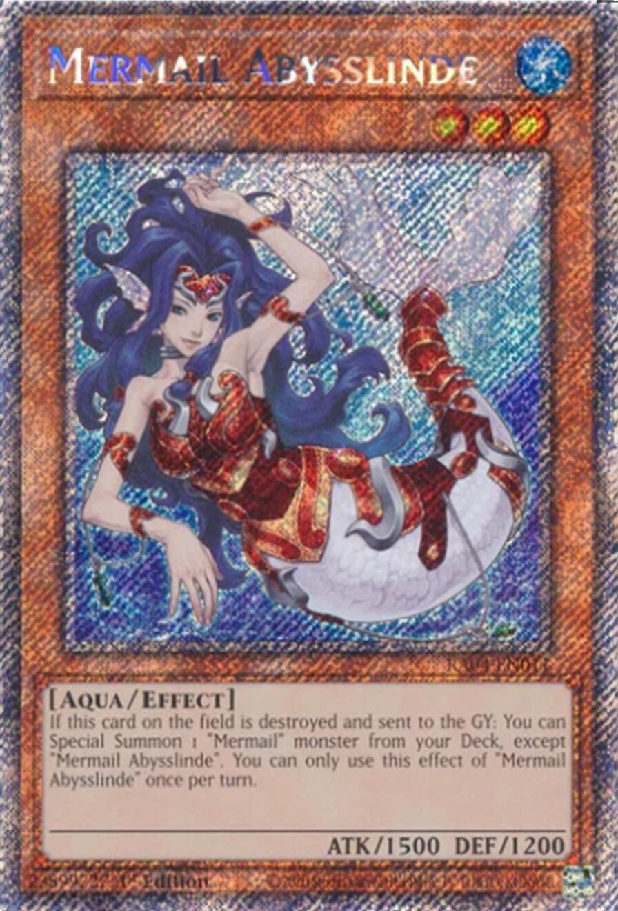 Mermail Abysslinde [RA04-EN011] Platinum Secret Rare | Galaxy Games LLC