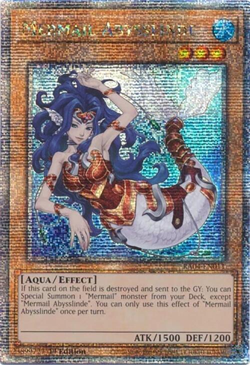 Mermail Abysslinde [RA04-EN011] Quarter Century Secret Rare | Galaxy Games LLC