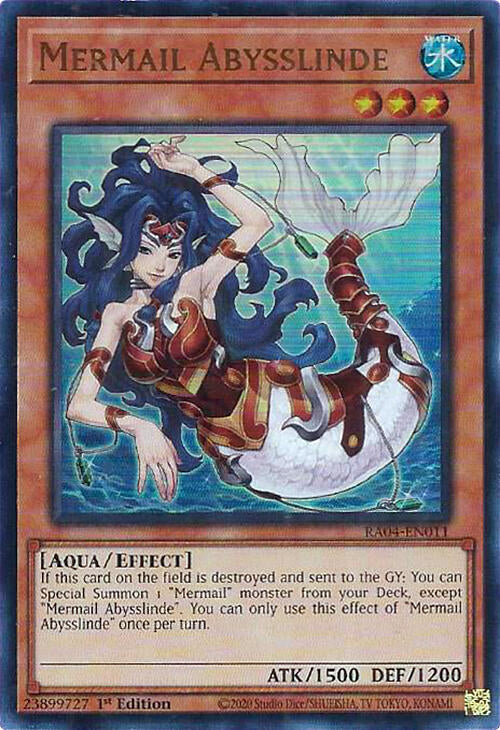 Mermail Abysslinde [RA04-EN011] Ultra Rare | Galaxy Games LLC