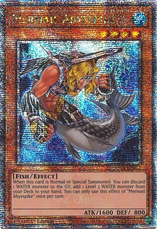 Mermail Abysspike [RA04-EN012] Quarter Century Secret Rare | Galaxy Games LLC