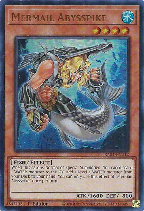 Mermail Abysspike [RA04-EN012] Ultra Rare | Galaxy Games LLC
