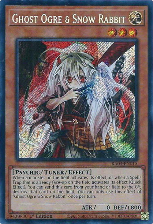 Ghost Ogre & Snow Rabbit [RA04-EN015] Secret Rare | Galaxy Games LLC