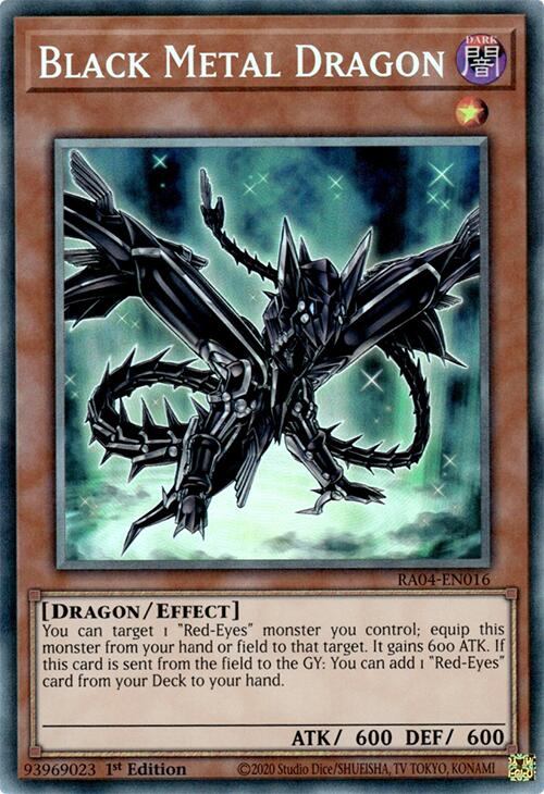 Black Metal Dragon [RA04-EN016] Prismatic Collector's Rare | Galaxy Games LLC