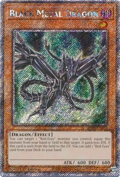 Black Metal Dragon [RA04-EN016] Platinum Secret Rare | Galaxy Games LLC