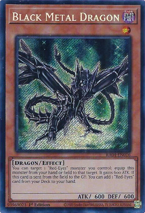 Black Metal Dragon [RA04-EN016] Secret Rare | Galaxy Games LLC