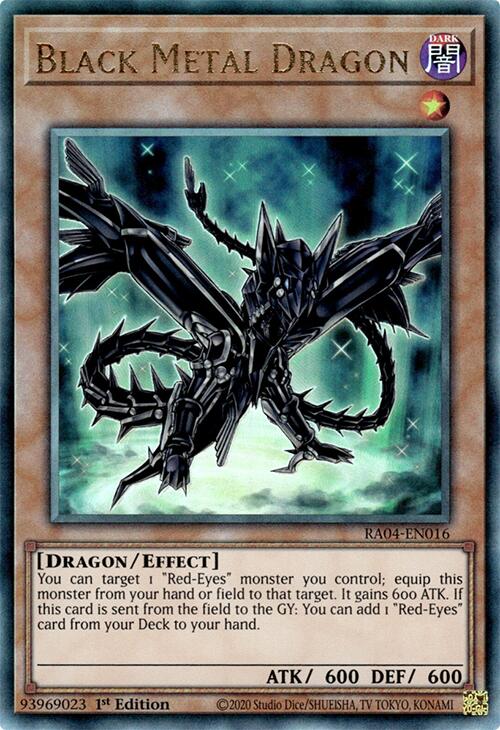 Black Metal Dragon [RA04-EN016] Prismatic Ultimate Rare | Galaxy Games LLC