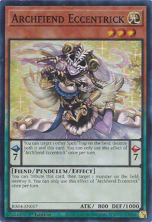 Archfiend Eccentrick [RA04-EN017] Super Rare | Galaxy Games LLC