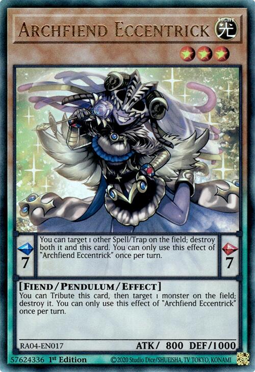 Archfiend Eccentrick [RA04-EN017] Prismatic Ultimate Rare | Galaxy Games LLC