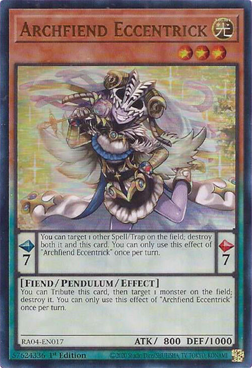 Archfiend Eccentrick [RA04-EN017] Ultra Rare | Galaxy Games LLC